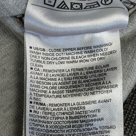 Banana Republic 1/4 Zip Gorpcore Two-Tone Long Sleeve Pullover Men L Cotton Gray - Picture 8 of 9